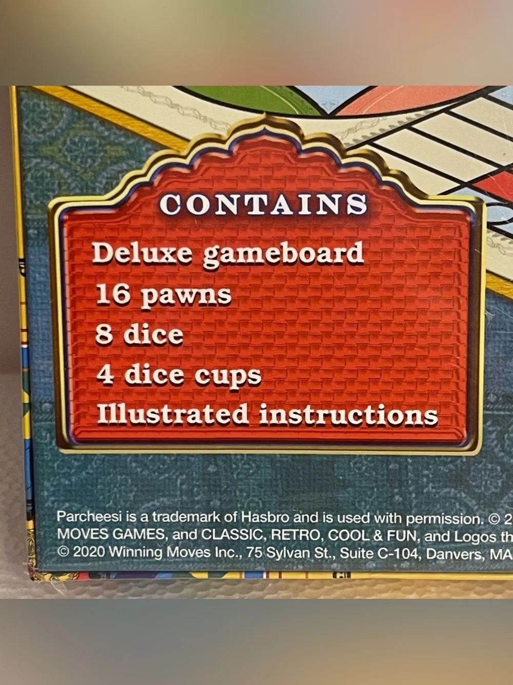 Parcheesi Royal Edition Board Game Vintage Classic Chase Race Capture 8+ Sealed